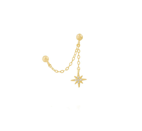 Starlight chain earrings