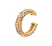 Nausznica Ljubljana white - ozdobna nausznica z białymi cyrkoniami