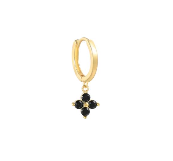 Flower daisy black
