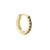Black zircon hoop L