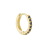 Black zircon hoop L