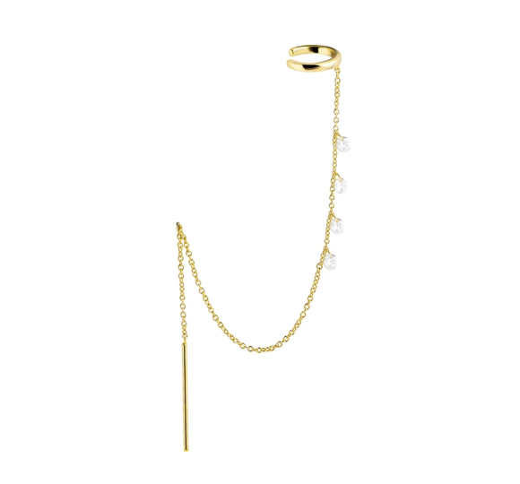 Chain cuff earring