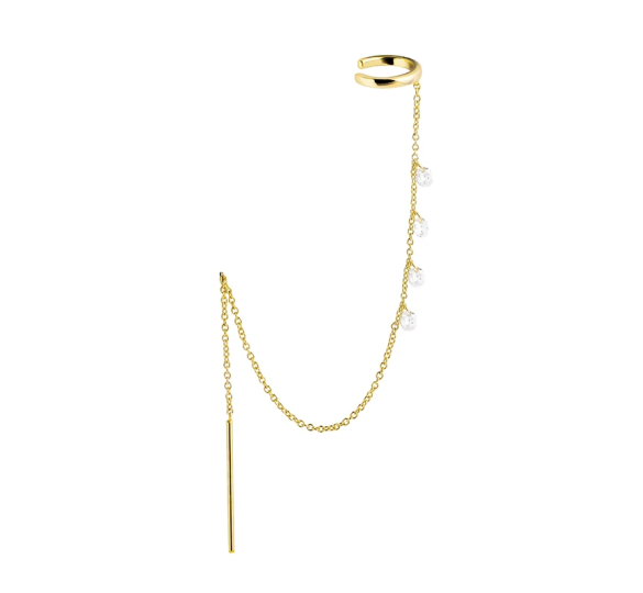 Chain cuff earring