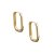 Octagon hoop earrings