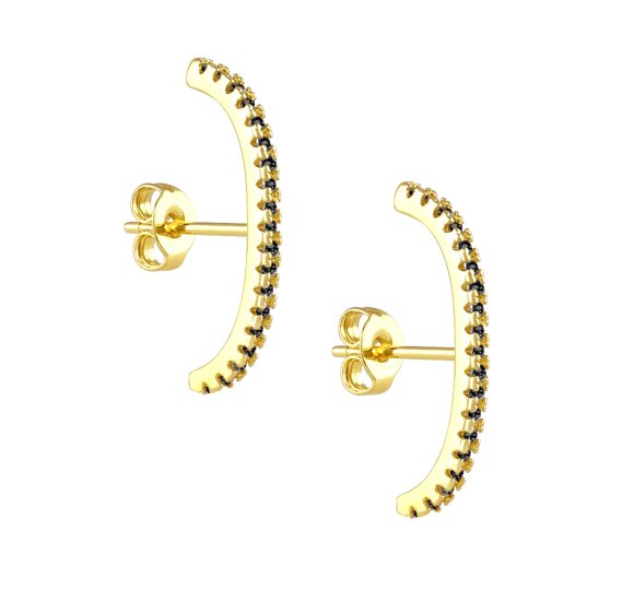 Simple earrings black