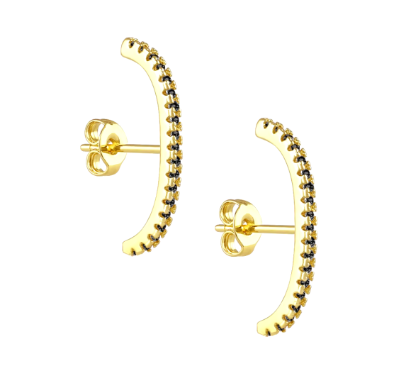 Simple earrings black