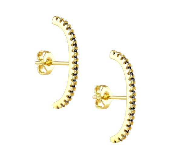 Simple earrings black