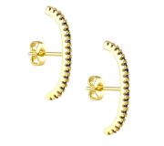 Simple earrings black