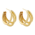 Triple hoop stud