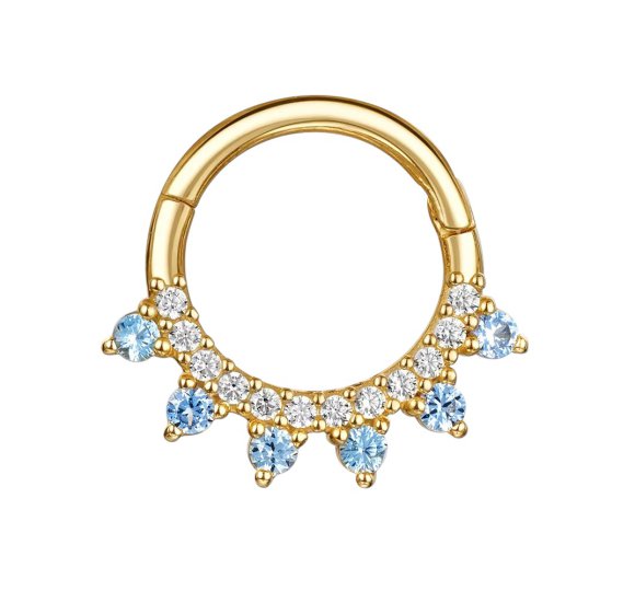 Blue shine piercing