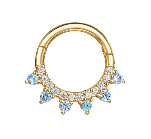 Blue shine piercing
