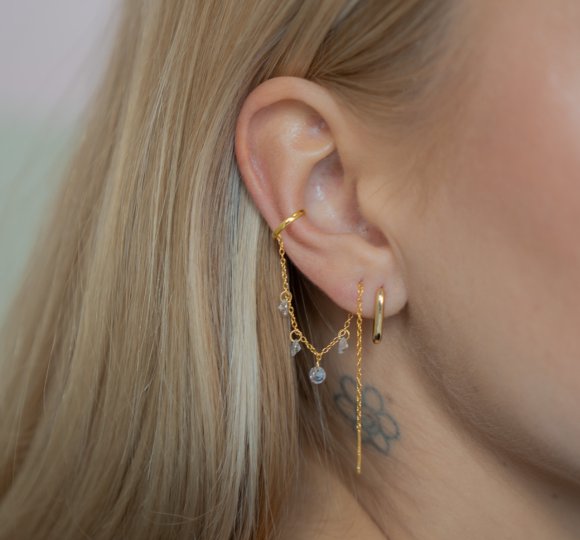 Chain cuff earring