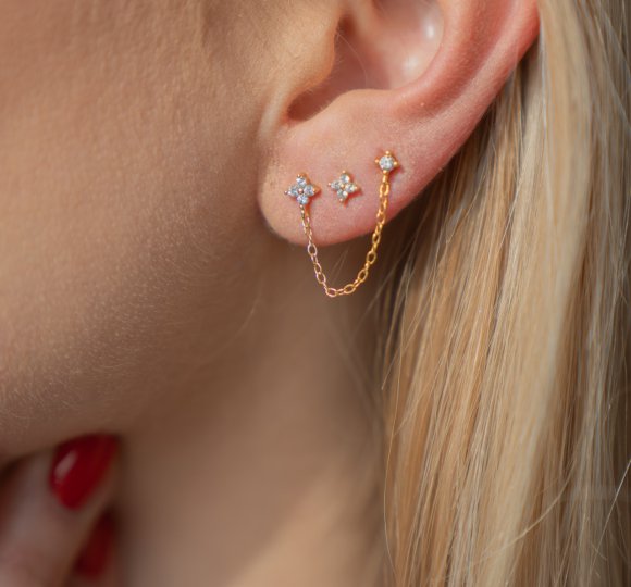 Flower double stud