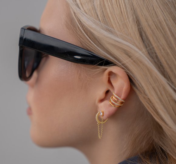 Shine double earrings