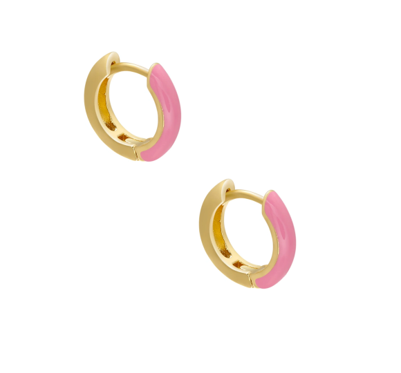 Hoop enamel pink
