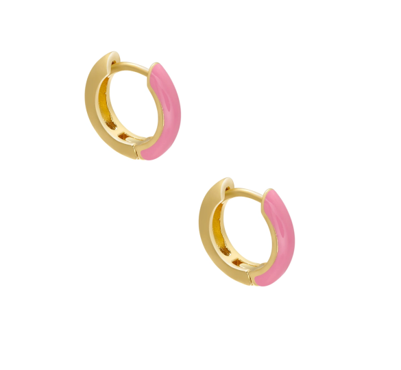 Hoop enamel pink
