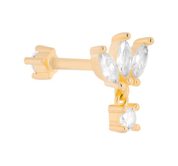 Reversible marquise piercing