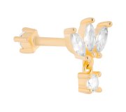 Reversible marquise piercing