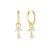 Marquise hoop earrings