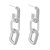 Triple link earrings