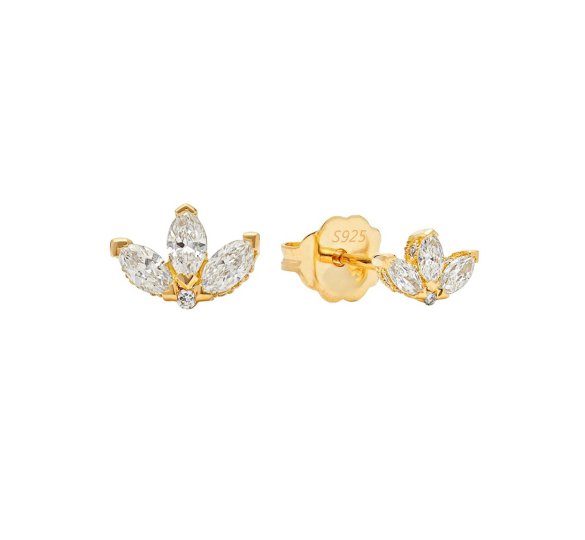 Marquise diamonds stud