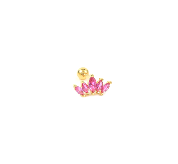 Marquise pink piercing