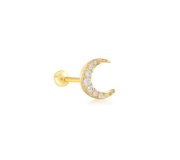 Crescent moon piercing