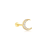 Crescent moon piercing