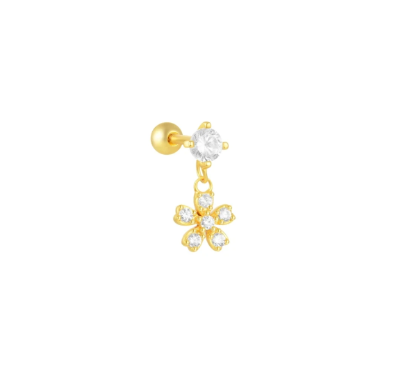 Piercing flower drop