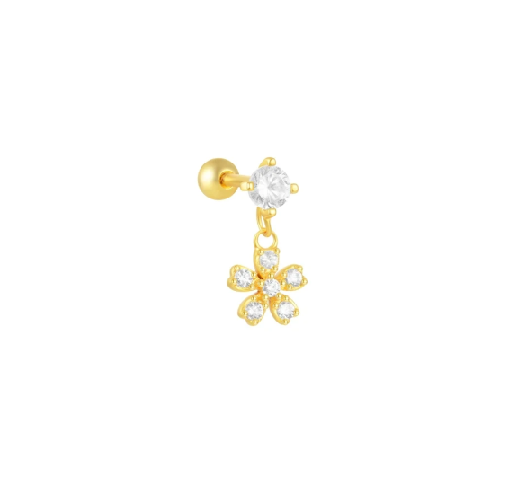 Piercing flower drop